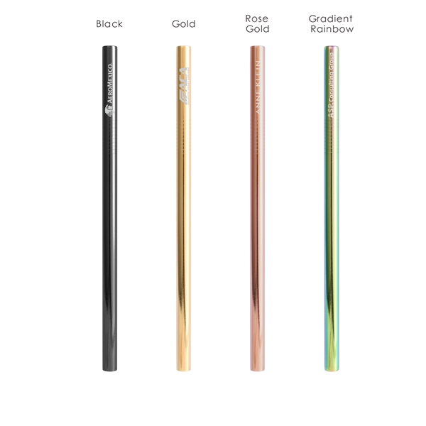 Stainless Steel Straw Set with Pouch Brush, Metal Straw Kit - Image 11