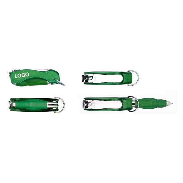 Multi-function tool pen with Nail clipper - Image 2