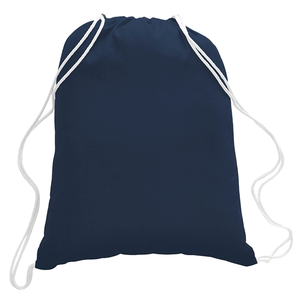 5.5 oz. Cotton Canvas Drawstring Backpack - Image 15
