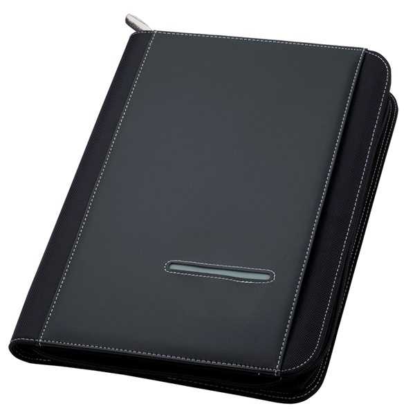 Sterling Accent Zipper Padfolio - Image 2