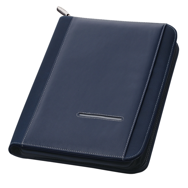 Sterling Accent Zipper Padfolio - Image 3