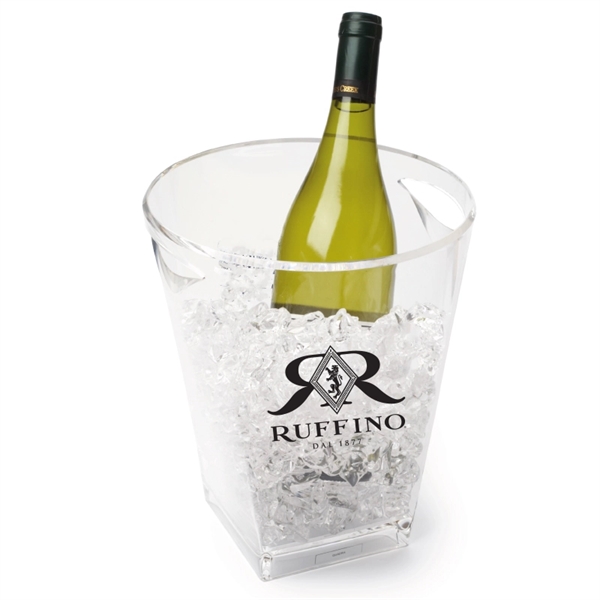 Acrylic Single Bottle Champagne Wine Ice Bucket Chiller - Image 1