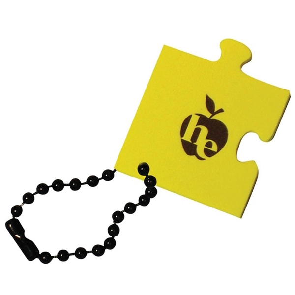 Puzzle Piece Floating Key Chain - Image 1
