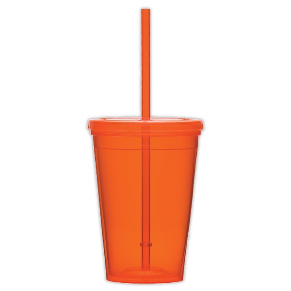 Tumbler with lid and Straw, USA made 16 oz double wall - Image 5
