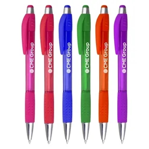 Union Printed, Colored Clicker Pen with Matching Grip