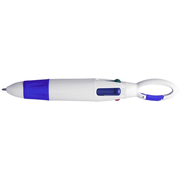 4-Color Pen w / Carabiner - Image 2