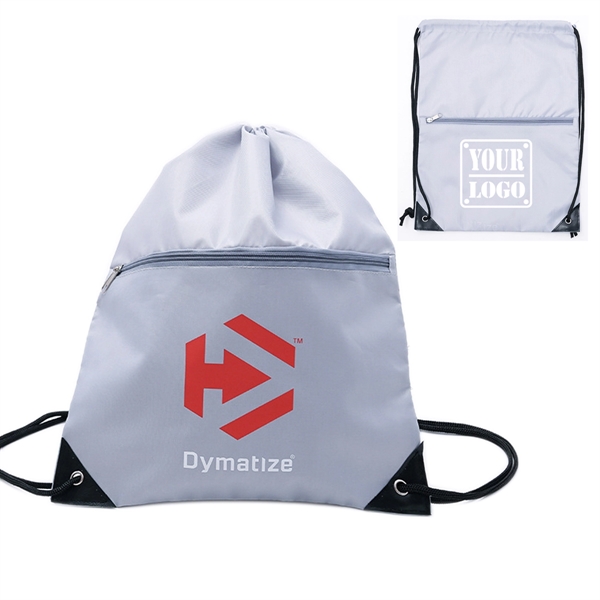 Drawstring Backpack w/Front pocket