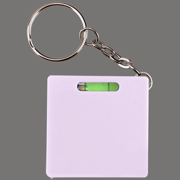 Square tape measure with level key chain - Image 6