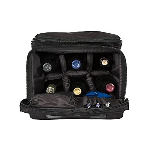 Wine Traveler - Insulated Six Bottle Wine Roller Bag - Image 5