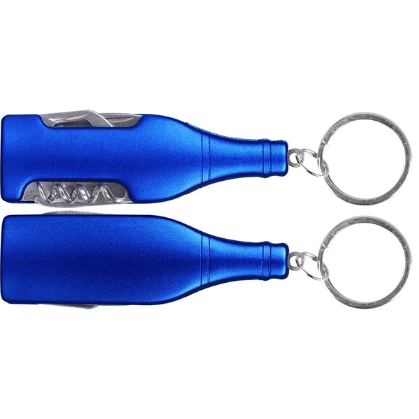6-in-1 Multi-function Bottle Opener with Key Ring - Image 2