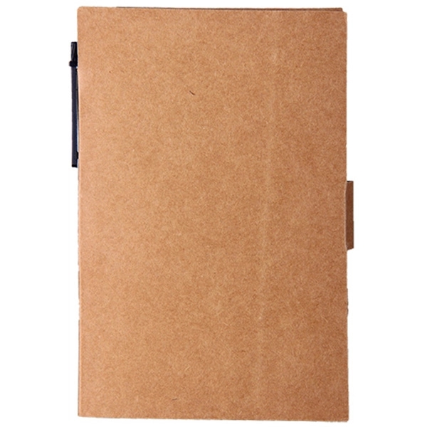 Eco Handy Notebook with Sticky Notes and Flags - Image 2