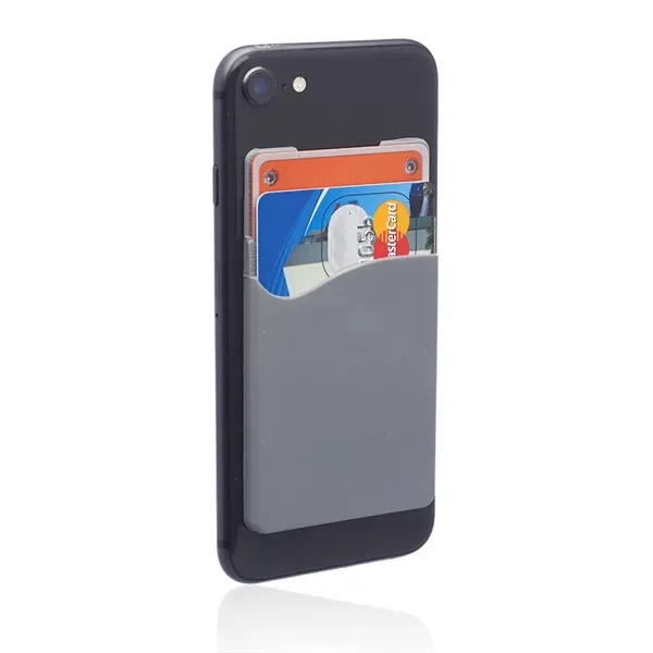 Montego Dual Pocket Silicone Phone Wallet - Image 5
