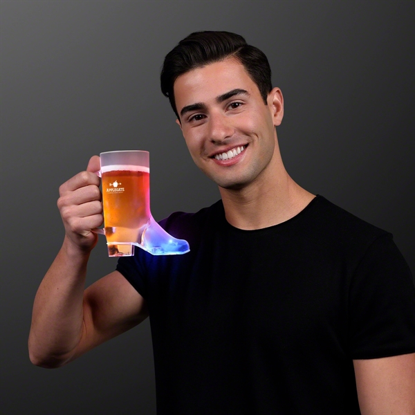 Beer Boot Mug Light Up Drinking Glass - Image 2