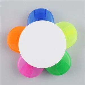 Flower Shape 5 Color Highlighter Marker