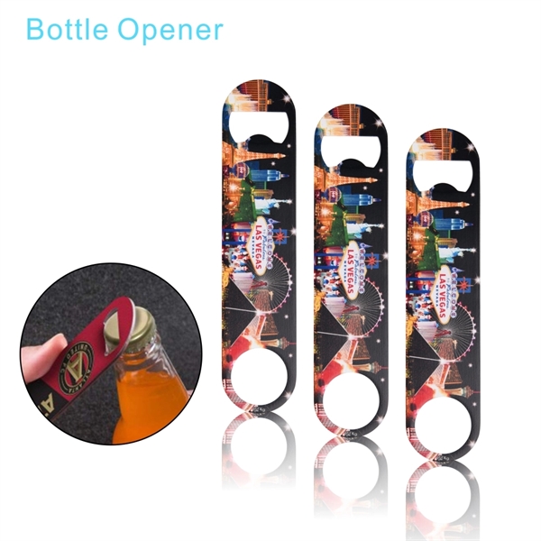 Full Color Process Paddle Style Heavy Duty Bottler Opener - Image 2
