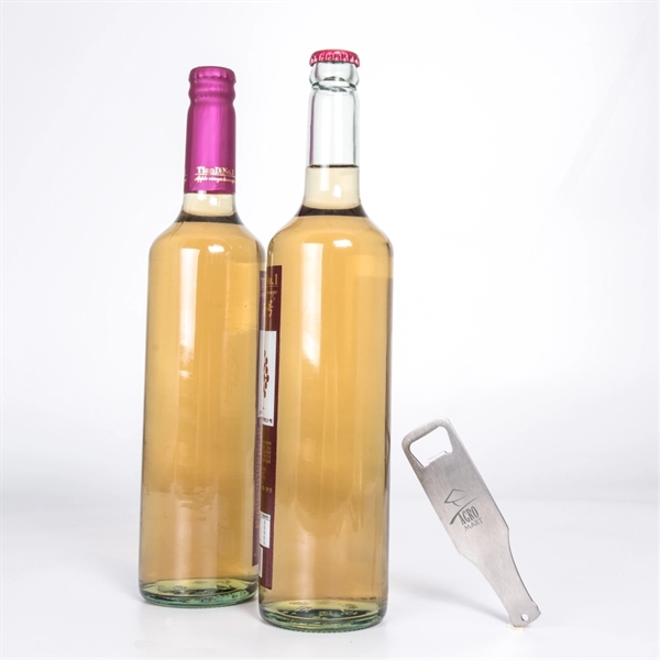 Bottle Shaped Heavy Duty Stainless Steel Flat Bottle Opener - Image 2