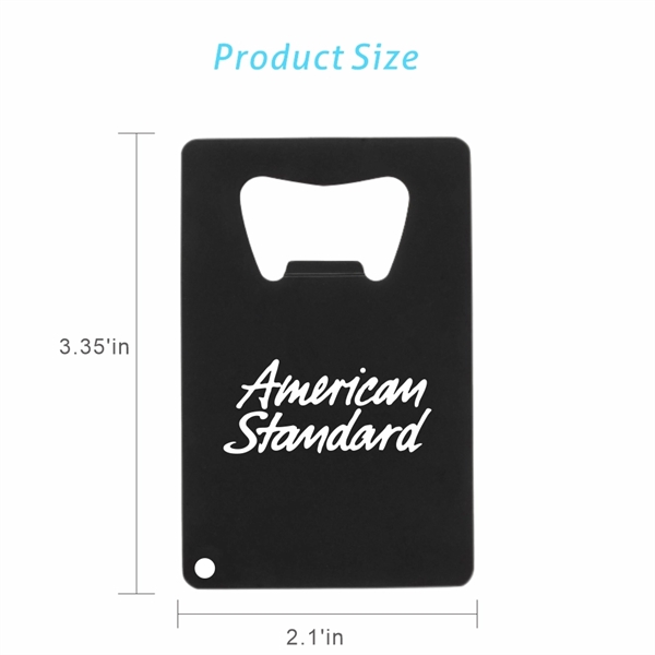Credit Card Size Stainless Steel Bottle Opener for Wallet - Image 7