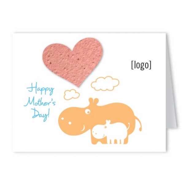 Mothers Day Seed Paper Shape Greeting Card - Image 2