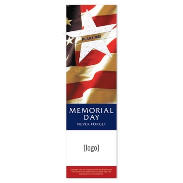 Patriotic Seed Paper Shape Bookmark - Image 3