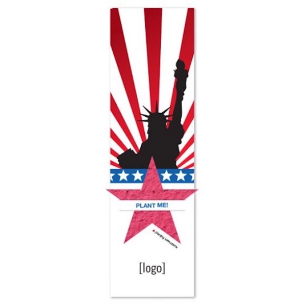 Patriotic Seed Paper Shape Bookmark - Image 4