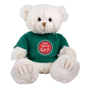 12" Cream Peter Bear with shirt and full color imprint