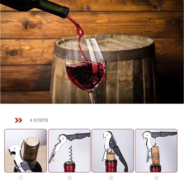 Classic Stainless Steel Waiter's Corkscrew Wine Bottle Opene - Image 12