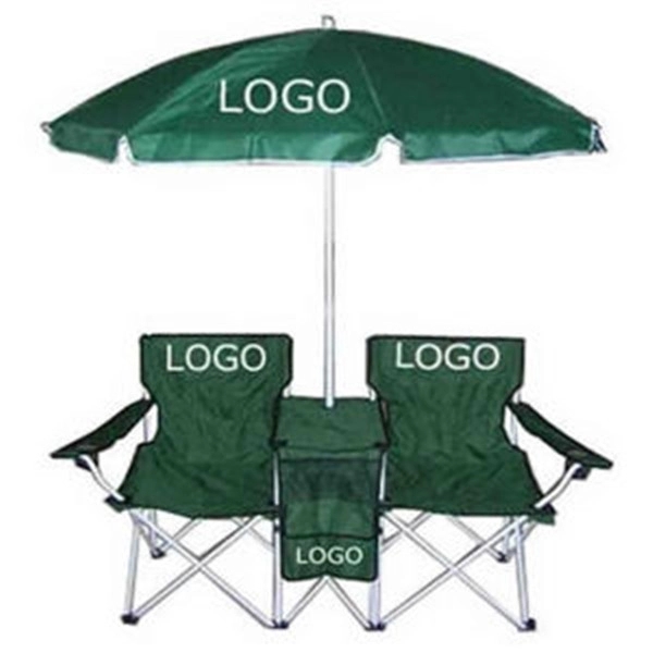 beach chair set with umbrella and cooler bag