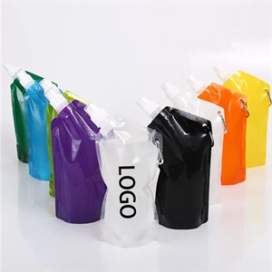16oz Collapsible Portable Folding Water Bag Pouch Bottle