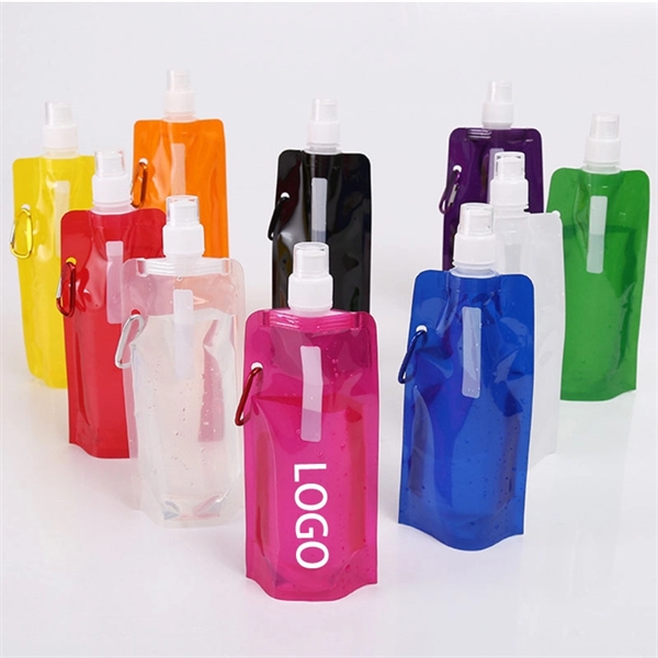 16oz Portable Foldable Water Bottle Bag