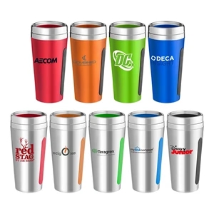 Silicone and Color Stainless Steel Tumbler