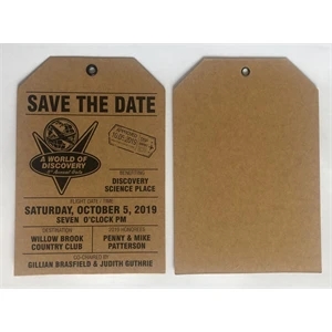 350 GSM Kraft Paper Tag (With metal rivets on the hole)