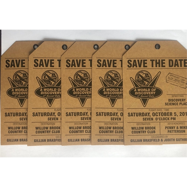 350 GSM Kraft Paper Tag (With metal rivets on the hole) - Image 2