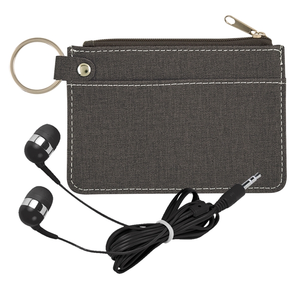 Heathered Wallet & Earbuds Kit - Image 4