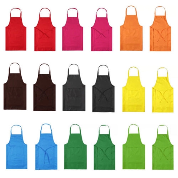 Polyester Apron with Pockets - Image 2