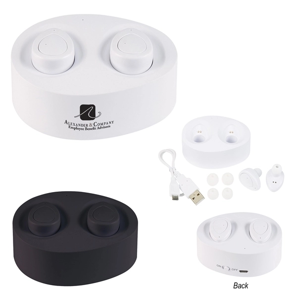 Wireless Bluetooth Earbuds with Power Base - Image 2