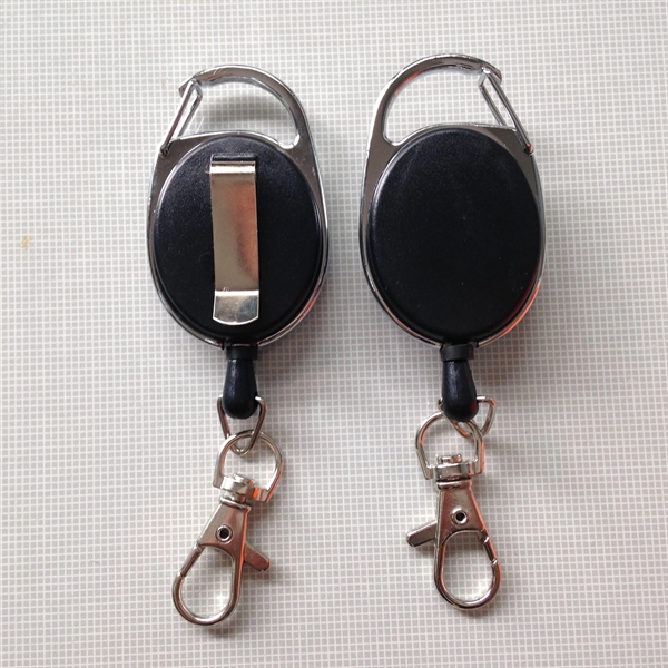 Oval shape retractable keychain - Image 3