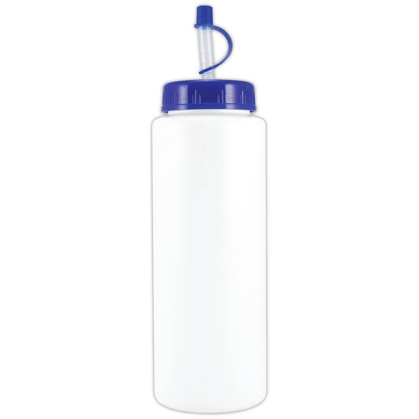 Sports Bottle USA made 32 oz plastic water bottle with straw - Image 8