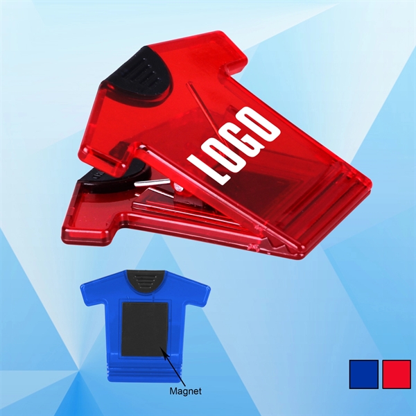 T-shirt Shaped Clip with Magnet - Image 1