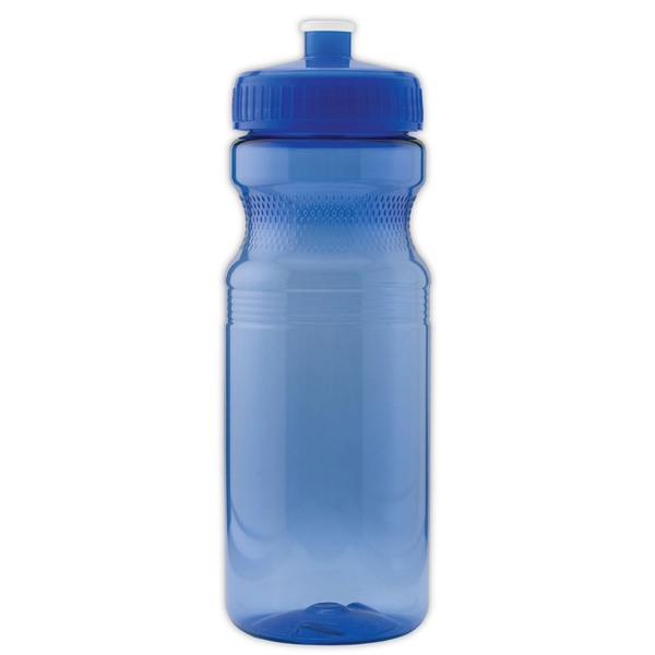Colored Translucent USA made Bike Water Bottle 24 oz spout - Image 2