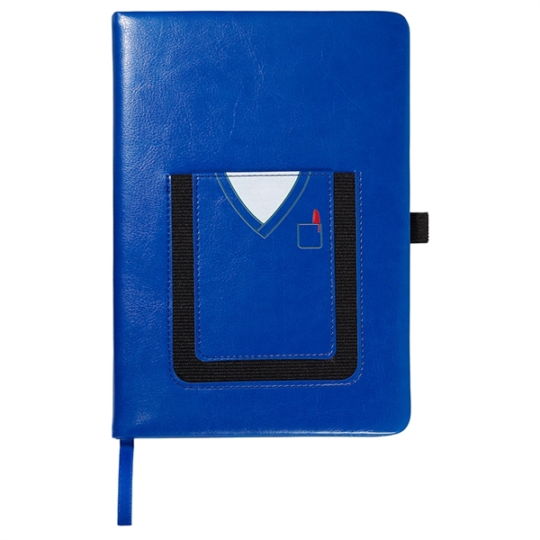 Leeman™ Medical Theme Journal Book with Cell Phone Pocket - Image 2