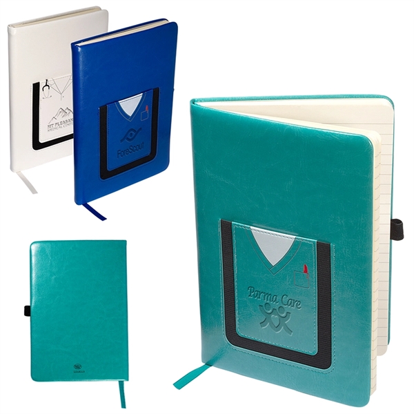 Leeman™ Medical Theme Journal Book with Cell Phone Pocket - Image 3