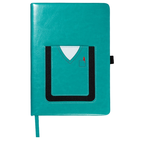 Leeman™ Medical Theme Journal Book with Cell Phone Pocket - Image 4