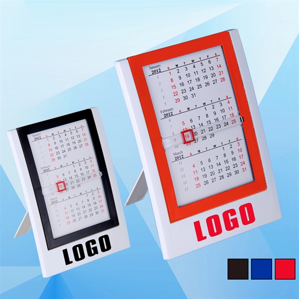 Plastic Calendar with Marker - Image 1