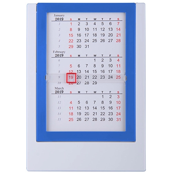 Plastic Calendar with Marker - Image 2