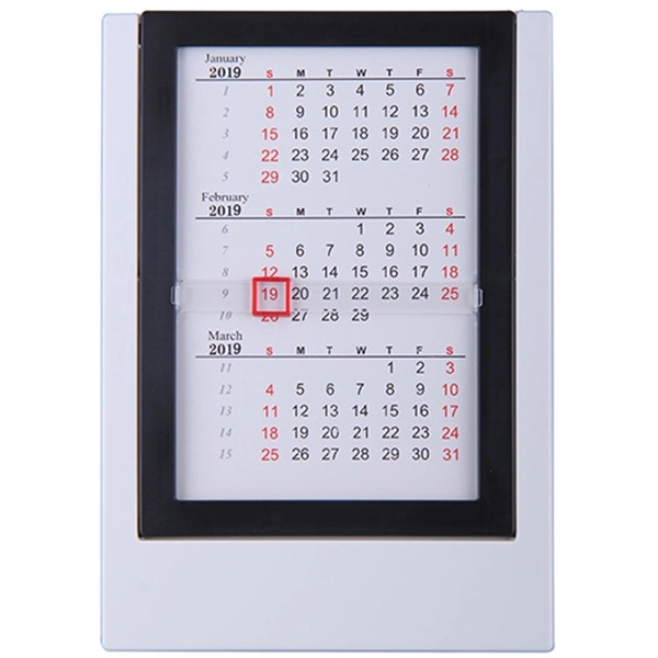 Plastic Calendar with Marker - Image 3