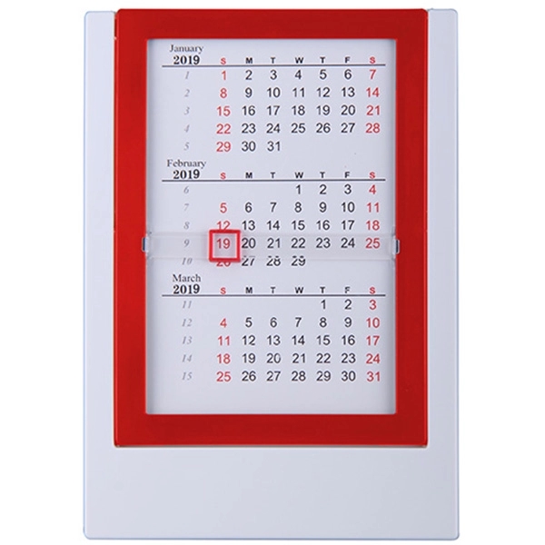 Plastic Calendar with Marker - Image 4
