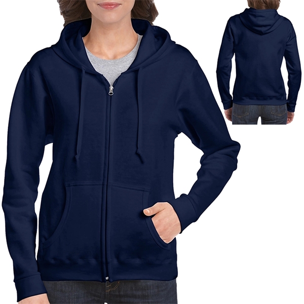 Gildan® Heavy Blend™ Ladies Full Zip Hooded Sweatshirt - Image 4