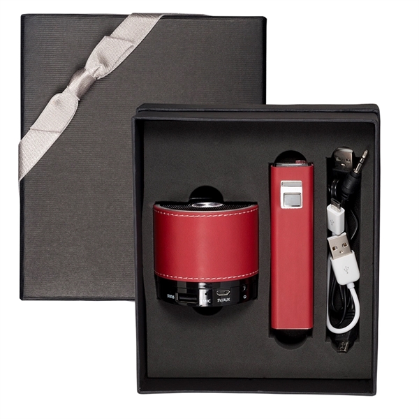 Tuscany™ Power Bank and Bluetooth Speaker Gift Set - Image 17