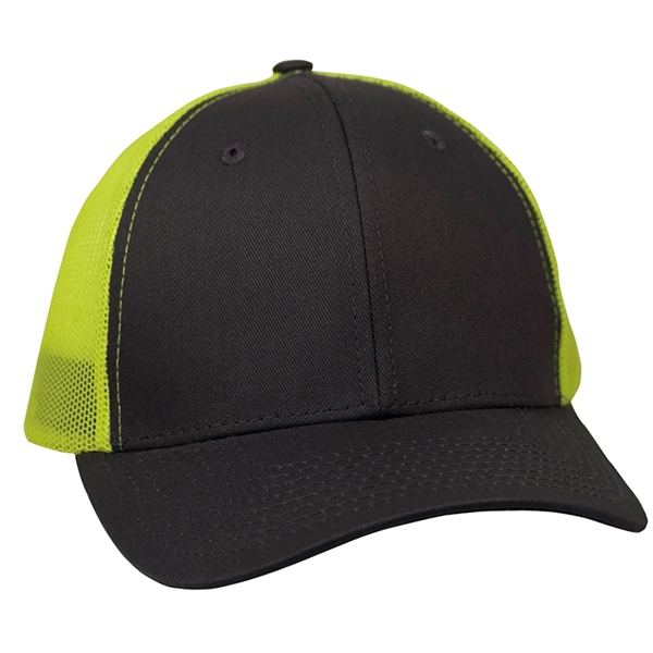 Twill Trucker Cap With Mesh - Image 6