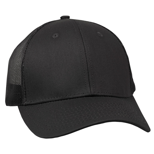 Twill Trucker Cap With Mesh - Image 8